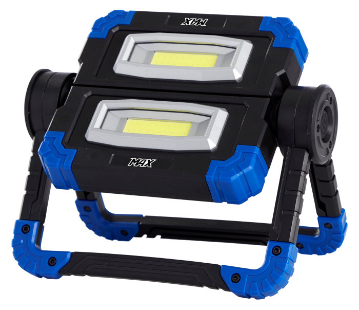 Arbeidslampe LED 2 x 5 W foldbar